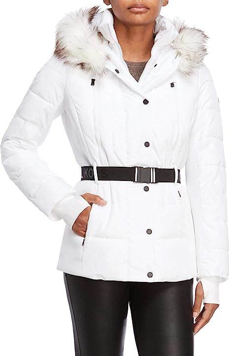 michael kors jacke damen weiß|Michael Kors winter coats.